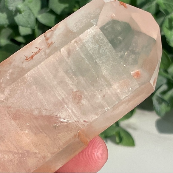 Tangerine Lemurian Quartz Crystal Point - Picture 9 of 17